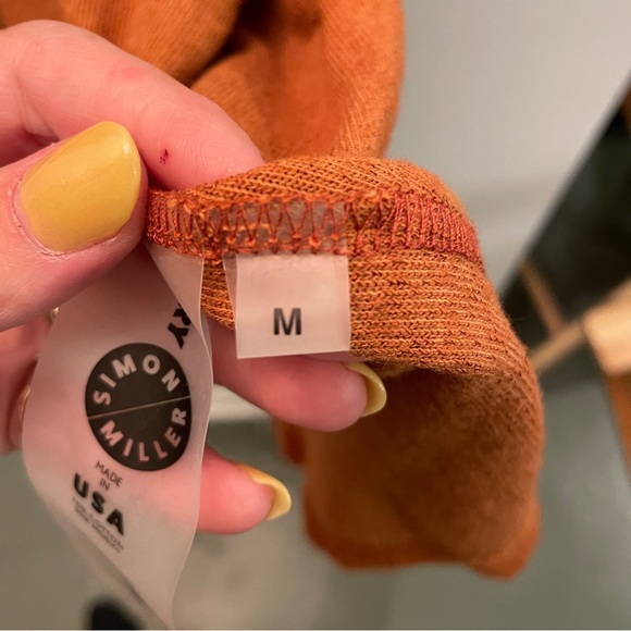 Terry by Simon Miller Lono Kimono Short Robe in Caramel NWT - Picture 7 of 12